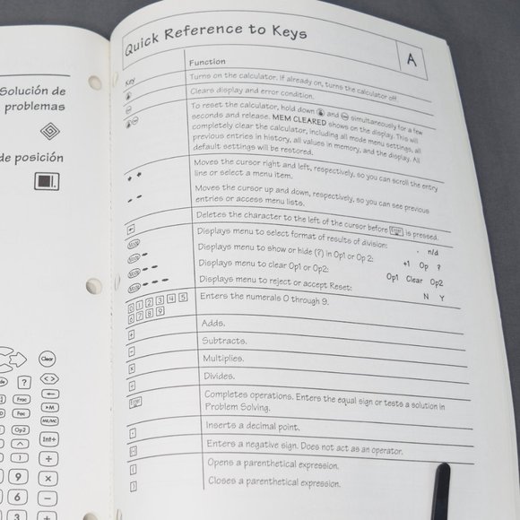 Texas Instruments TI-15 Calculator Teachers Guide Workbook English Spanish 2000 - Picture 13 of 15